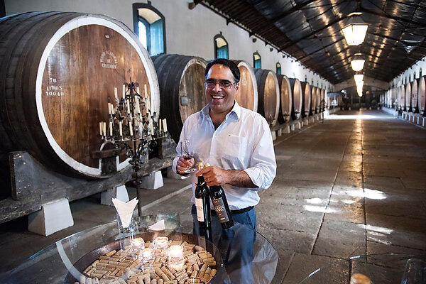 Portugal, Sintra, Colares. Adega Regional, the local cooperative, chief winemaker Francisco Figueiredo